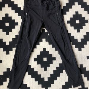 Lululemon leggings with mesh inserts